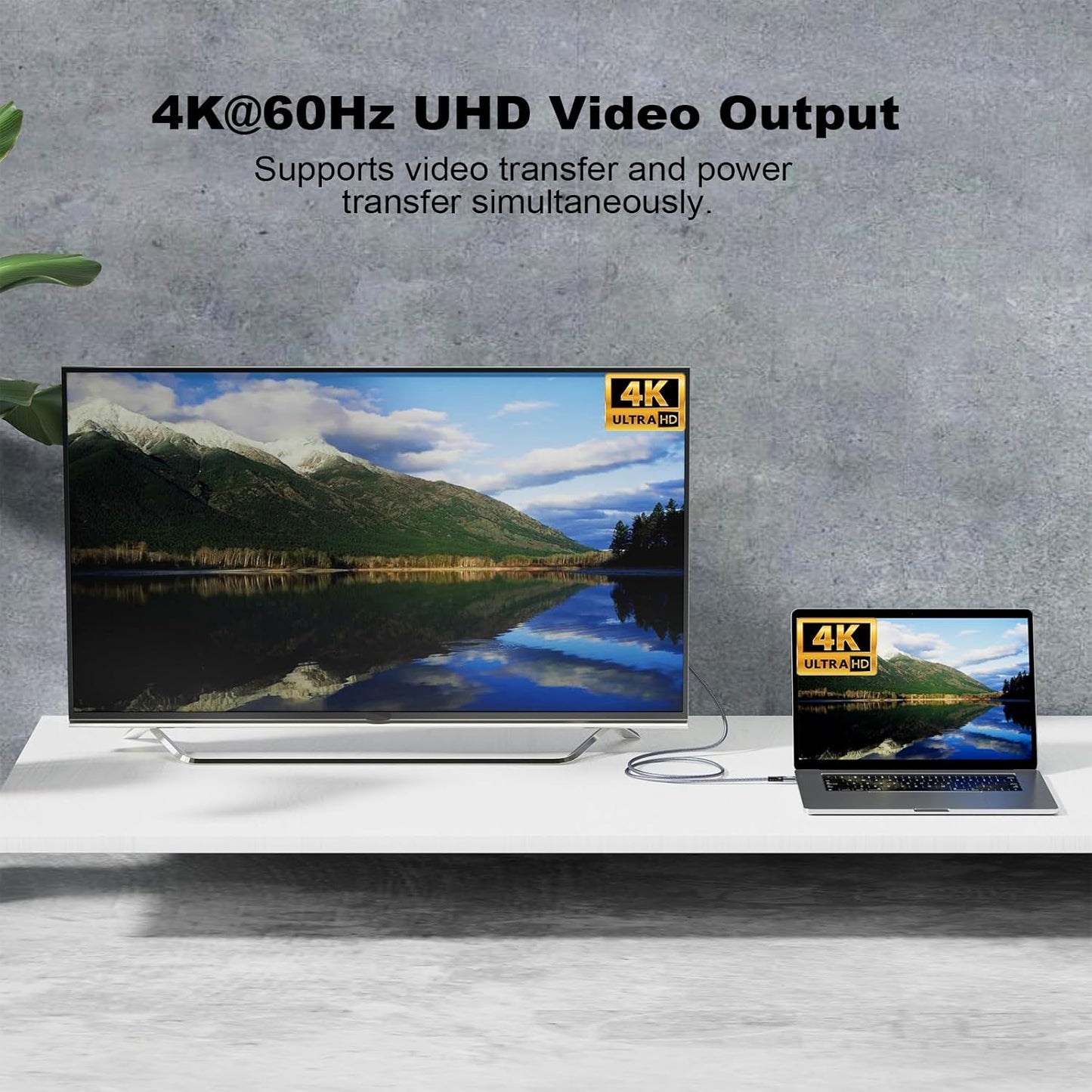20Gbps USB C 3.2 Extension Cable, USBC 3.2 Gen2 Type-c Male to Female Extender Cable Ultra HD 4K@60Hz 240W Charging 20Gbps Data Transfer Compatible with External SSD eGPU