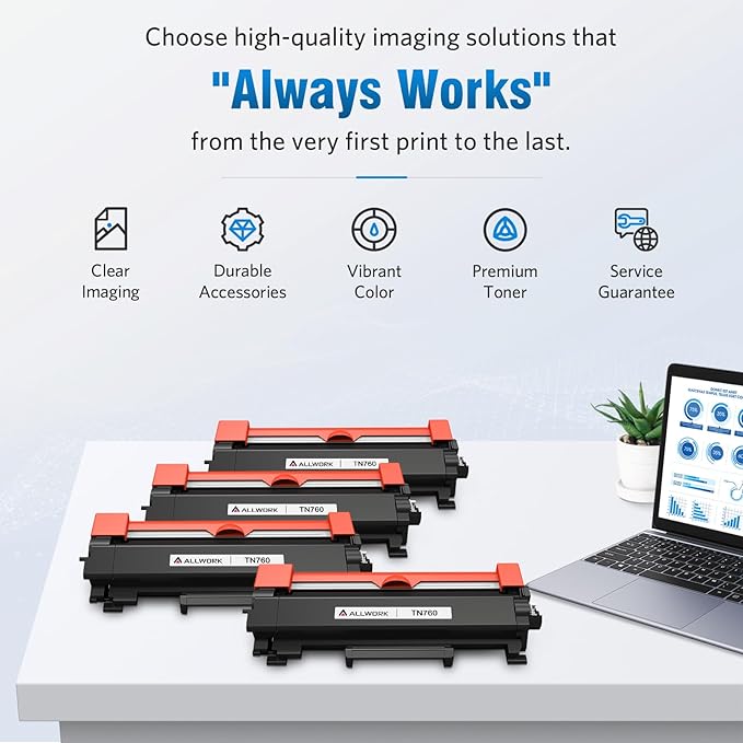 TN730 TN760 Toner Compatible Replacement for Brother TN730 TN-730 TN760 TN-760 Toner Cartridge for Brother Printer HL L2350DW L2370DW L2390DW HL-L2395DW MFC-L2690DW MFC-L2710DW MFC-L2717DW MFC-L2750DW