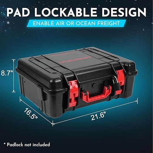 ARMORR GAMERSBOX Portable Gaming Monitor - 21.5" FHD IPS Display (max. 75Hz, FreeSync), Tough IP65 Hard Shell Case, Compatible with PS4/PS5 Xbox, HDMI Cable, Wheeled Trolley & VESA Stand