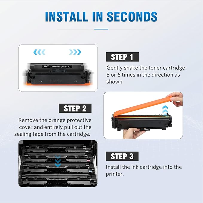 414X Compatible Toner Cartridge Replacement for HP 414A W2022A 414X W2022X Works with M454 M454dw M454dn MFP M479 M479fdw M479fdn M479dw M455dn M480f Printer W2022X (1 Yellow)