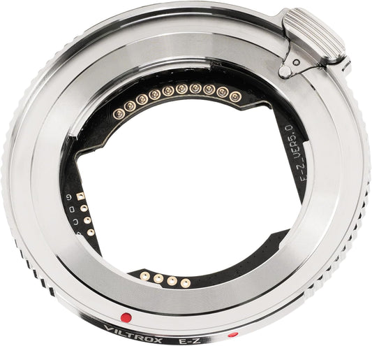 VILTROX E-Z Lens Adapter, E-Mount Lens to Z-Mount Camera Auto Focus Lens Adapter Compatible with Sony E-Mount Lens to Mirrorless Nikon Z-Mount Cameras Z5 Z50 Z6 Z6II Z7 Z7II Zfc
