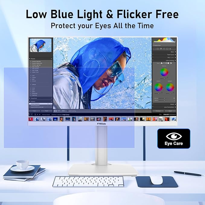 27 inch 4K Gaming Monitor, UHD 3840x2160 Fast IPS Panel Computer PC Monitor, 120Hz, 100% sRGB, FreeSync & G-Sync, HDR 400 Support, HDMI 2.1 & DP 1.4, VESA Mountable-White