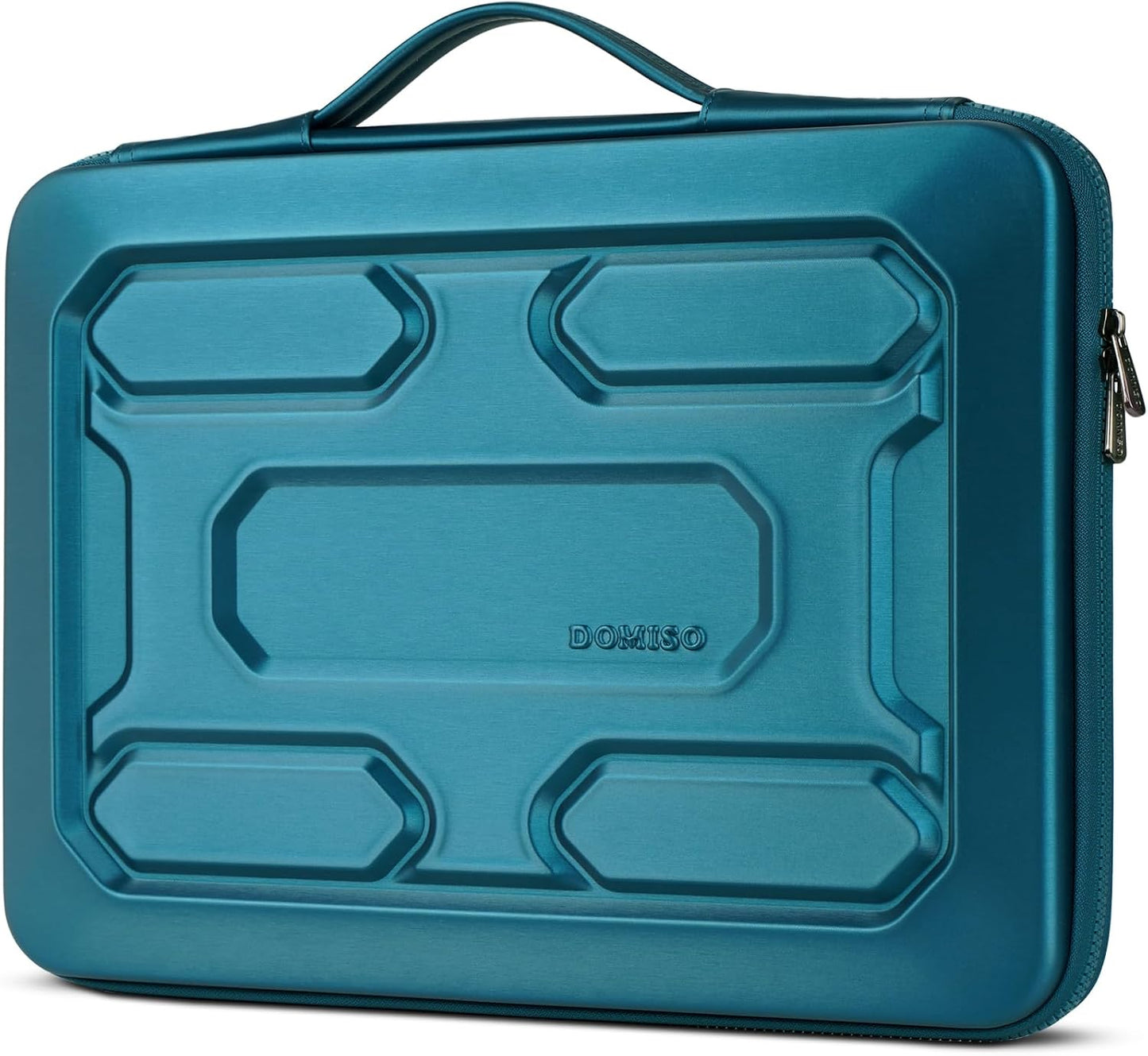 DOMISO 13.3 inch Laptop Sleeve with Handle Shockproof Computer Bag Waterproof EVA Protective Carrying Case for 13-13.3 inch Notebooks/13 MacBook Air/MacBook Pro Retina/Dell XPS 13/HP, Teal