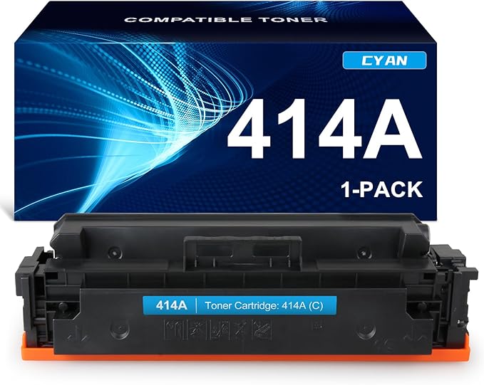 414A Compatible Toner Cartridge Replacement for HP 414A W2021A 414X W2021X Works with M454 M454dw M454dn MFP M479 M479fdw M479fdn M479dw M455dn M480f Printer W2021A (1 Cyan)