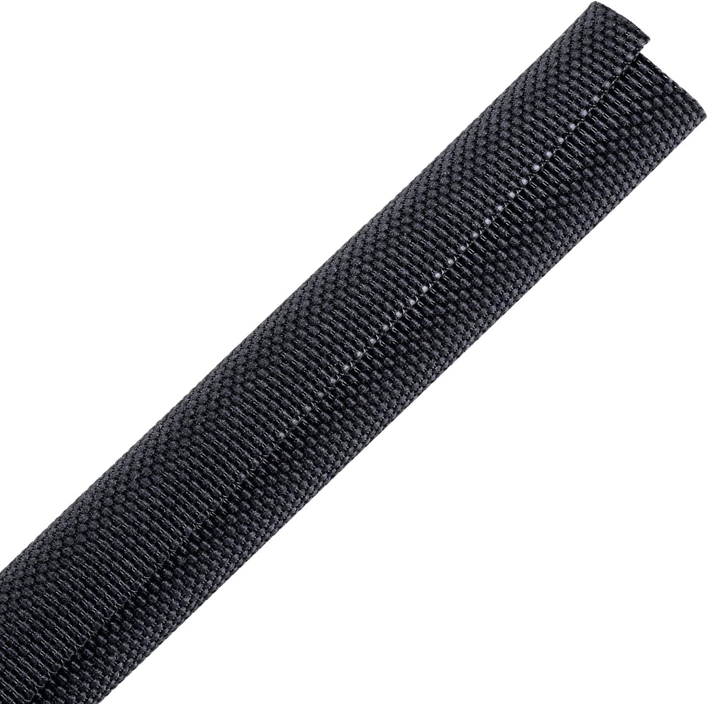 Braided Wire Loom Mesh Woven Black-Split-Sleeving for Automotive Wires/Audio Video Cable/Multi-Cable Strings (1/2" - 54 Feet)