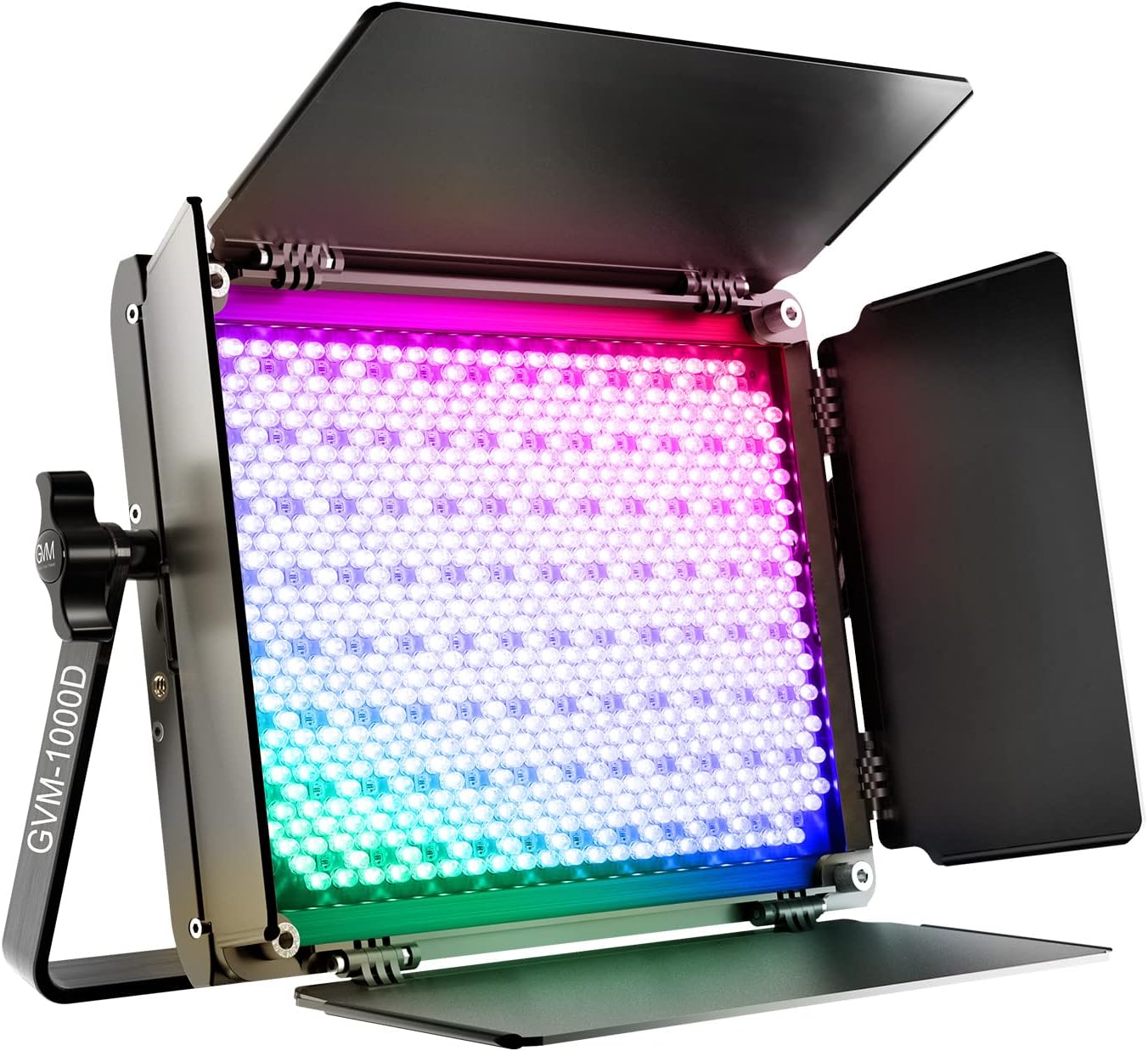 GVM RGB LED Video Light, 800D Studio Light with APP Control Lighting Kit Photography Light 1 Pack with 8 Kinds Scene Lights, 3200-5600K CRI 97 LED Panel Light for YouTube Studio, Video, Portrait