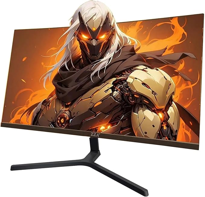 ZZA 24 Inch FHD 1080P 200Hz|144Hz Curved Gaming Monitor, 1ms MPRT, VA Panel, 2800R Curvature, AMD FreeSync, Ultra-Thin Bezel, for Esports, PS5, Xbox Series X/S, PC, VESA Mount