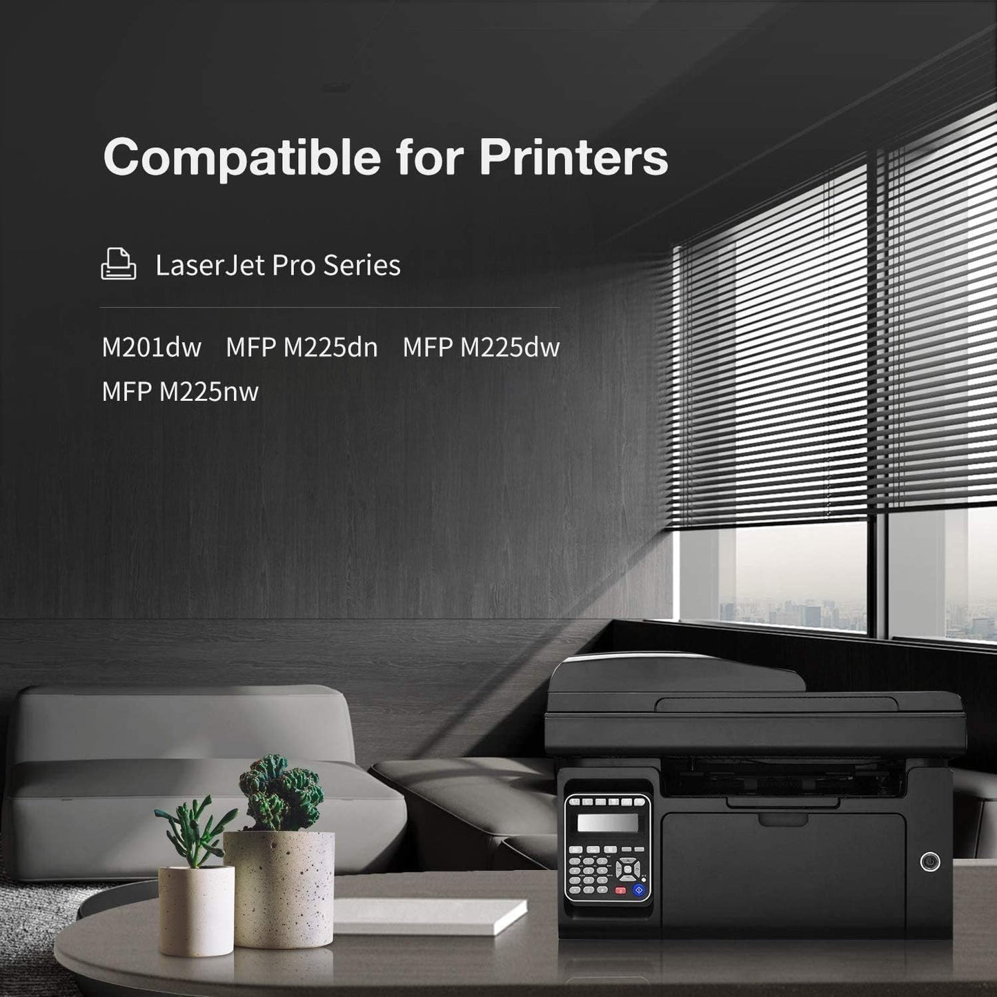 LEMERO 83X CF283X Toner Cartridge Compatible Replacement for HP 83X CF283X 83A CF283A High Yield - use with Laserjet Pro M201dw MFP M225dw MFP M225dn MFP M225nw (Black, 4-Pack)