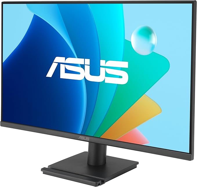 ASUS 27” Eye Care Monitor (VA279QG) – IPS, Full HD, 99% sRGB, Frameless, 120Hz, Adaptive-Sync, 1ms, Speakers, HDMI, DisplayPort, VGA, Low Blue Light, Flicker Free, Wall Mountable, 3 yr Warranty