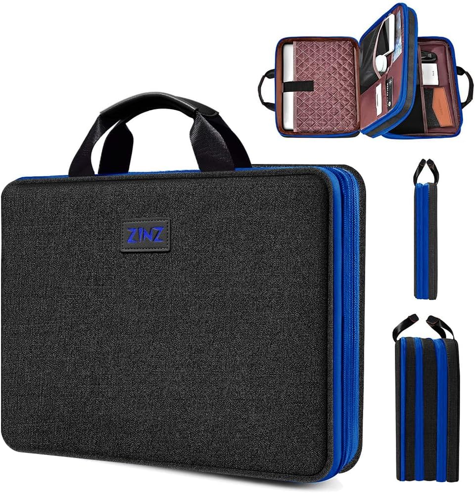 ZINZ Slim Expandable 13 13.3 13.6 14 Laptop Case Sleeve Compatible with MacBook Air/Pro 13-14 M1 M2 M3 2021-2023 Pro/Max,13.5 Surface Laptop 4/3,B01K03
