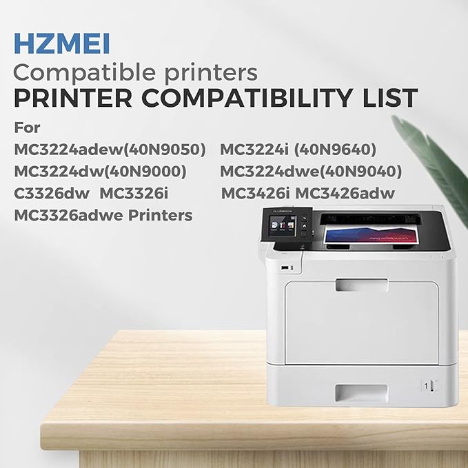 MC3224 MC3326 Toner Cartridge High Yield with New Chip for C3210K0 C3210C0 C3210M0 C3210Y0 Toner Compatible for Lexmark C3224 C3326 MC3224 MC3326 MC3426 MC3426i MC3426adw MC3326adwe Series Printer