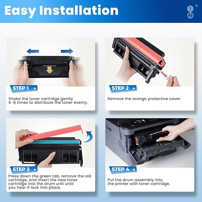 CE505X 05X Toner Cartridges Black (2-Pack) Laser Jet P2035 P2050 P2056 Compatible with HP 05A 05X Toner Cartridges for Laser Jet Enterprise P2035n P2055d P2055dn P2055x