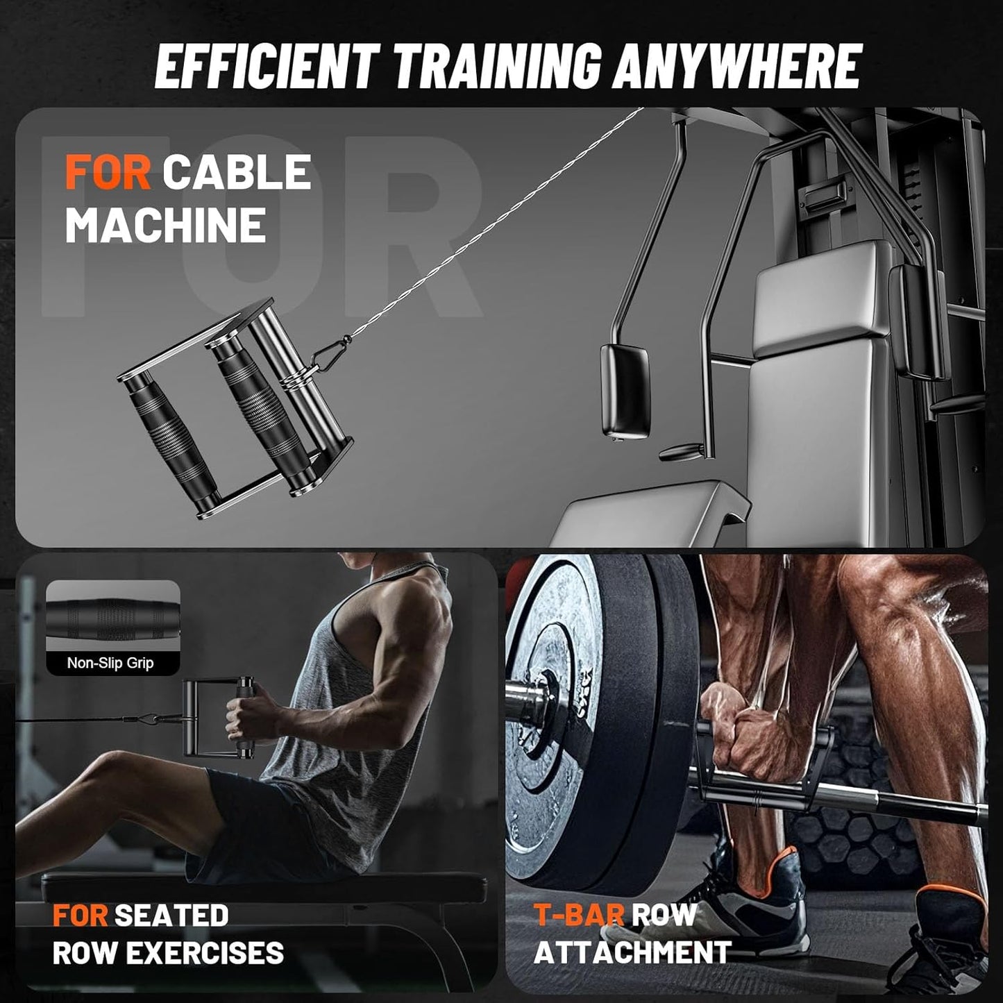 Cable Machine Attachment for Home Gym, Tricep Press LAT Pull Down Attachment, Cable Machine Accessories, Tricep Press Down Cable Attachment for Weight Fitness Multiple Options