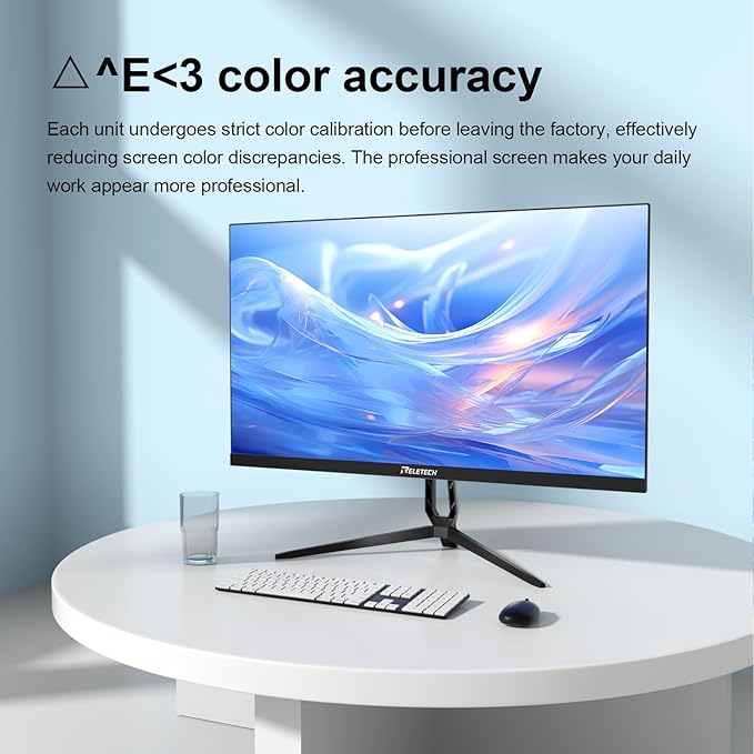 23.8-inch Full HD(1920 x 1080) Gaming Office Monitor,100Hz Fast-IPS Panels Computer Monitor, VESA 75 * 75mm Compatible, 100% sRGB, HDMI & VGA Ports（ R23 Pulse）