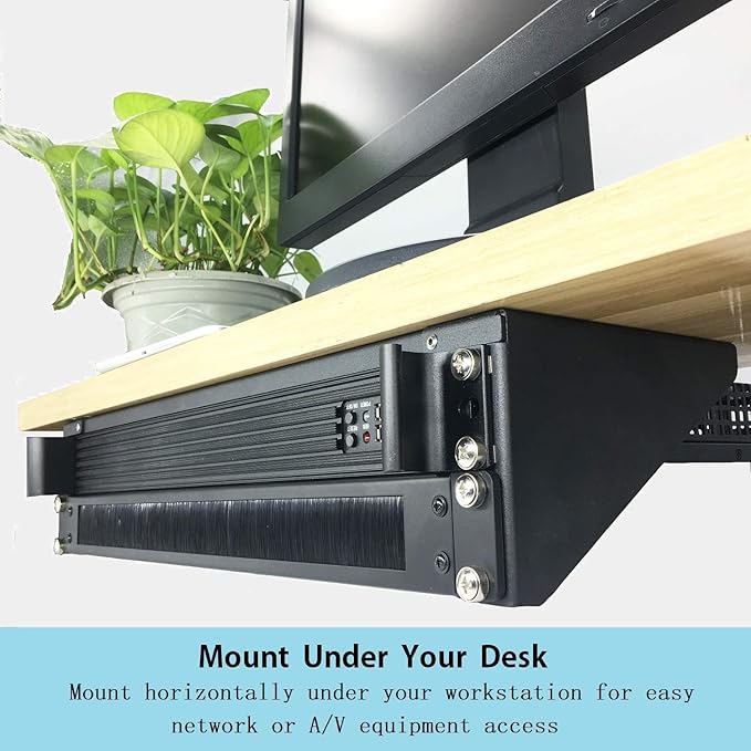 JINGCHENGMEI 19 Inch 2U Heavy Duty Vertical Wall Mountable Rack and 125 lb Wall Mountable Server Rack (1)