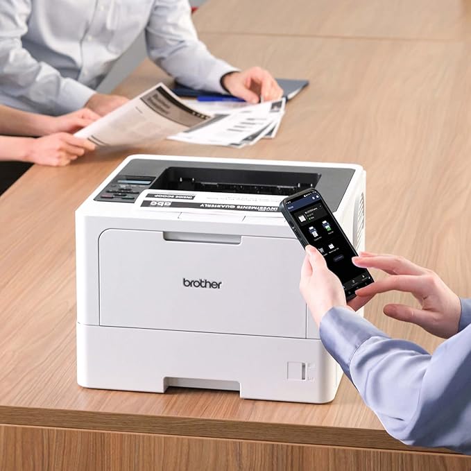 Brother HL-L5210DN Business Monochrome Laser Printer with Duplex Printing, Versatile Paper Handling, Mobile Printing, and Gigabit Ethernet Networking, Works with Alexa