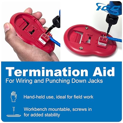ICC CAT6 Keystone Jack with Slim Profile 180 Degree Punch Down, RJ45 UL Listed PoE++ TAA Compliant for Wall Plate or Patch Panel, Works with JackEasy Termination Tool, Yellow