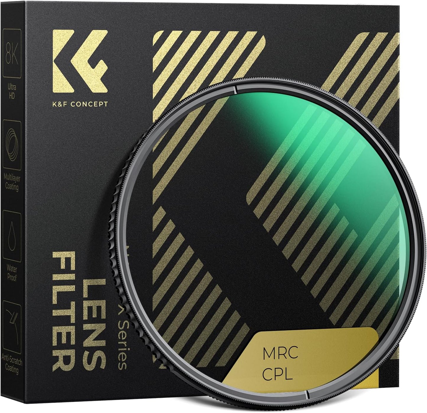 86mm Circular Polarizers Filter, K&F CONCEPT 86MM Circular Polarizer Filter HD 28 Layer Super Slim Multi-Coated CPL Lens Filter (Nano-X Series)