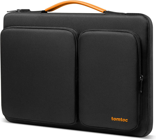 tomtoc 360 Protective Laptop Sleeve for 14-inch MacBook Pro M3/M2/M1 Pro/Max A2918 A2992 A2779 A2442 2023-2021, 13.5-14.4 Inch Surface Laptop 6/5/Studio 2/1, Water-Resistant Carrying Case