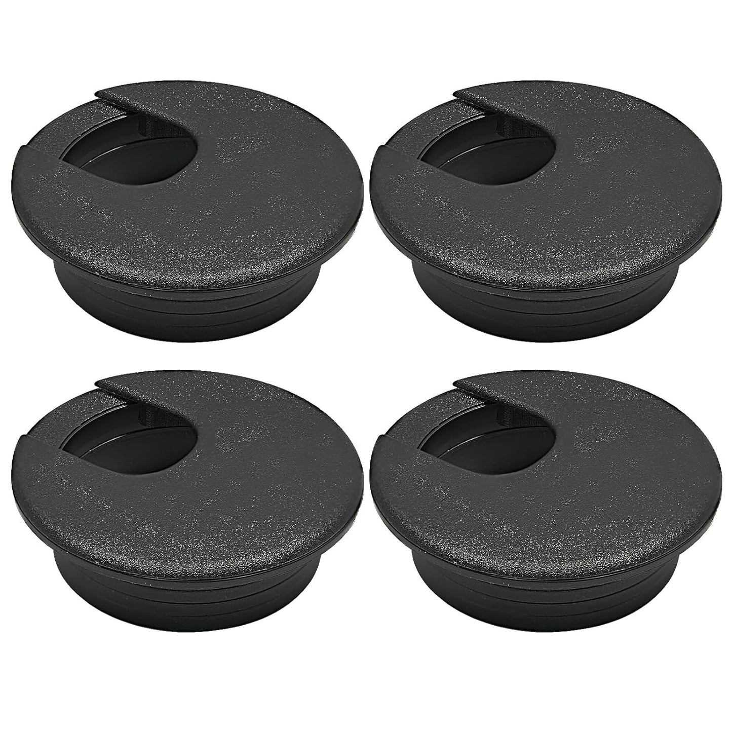 Desk Grommet 2" (50 mm), Desk Cord Hole Cover, Cable Grommet ABS Plastic, Desk Hole Grommet for Office and Home Table Cable, Detachable Cable Cord Organizer (Light Grey 4 Pcs)