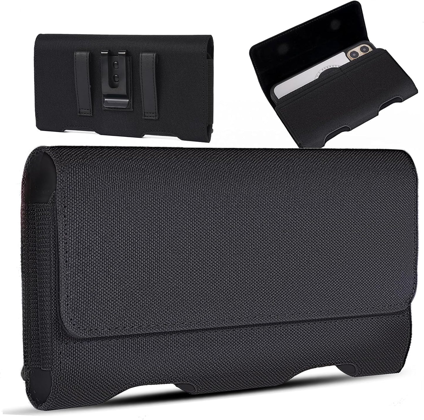 BECPLT for Galaxy S24 Ultra 5G Holster Case,Galaxy S23 Ultra S22 Ultra 5G S22+ 5G S21 Ultra 5G Nylon Holster Belt Case with Clip/Loops Belt Pouch Holder for Galaxy Note 20 Ultra S20+ S20 Ultra 5G