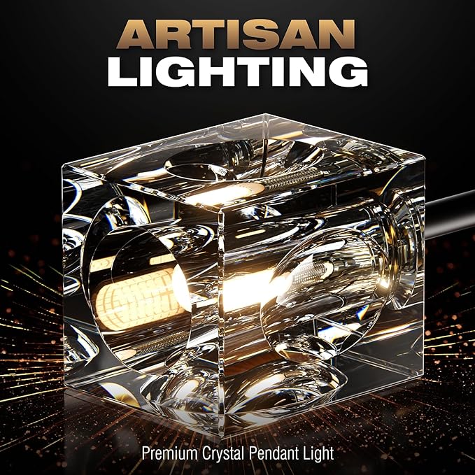 Modern Crystal Ceiling Light,Semi Flush Mount Ceiling Light Fixture with 4-Lights,Black and Gold Sputnik Chandeliers for Bedroom,Dining Room,Farmhouse Kitchen,Office,Entryway Hallway