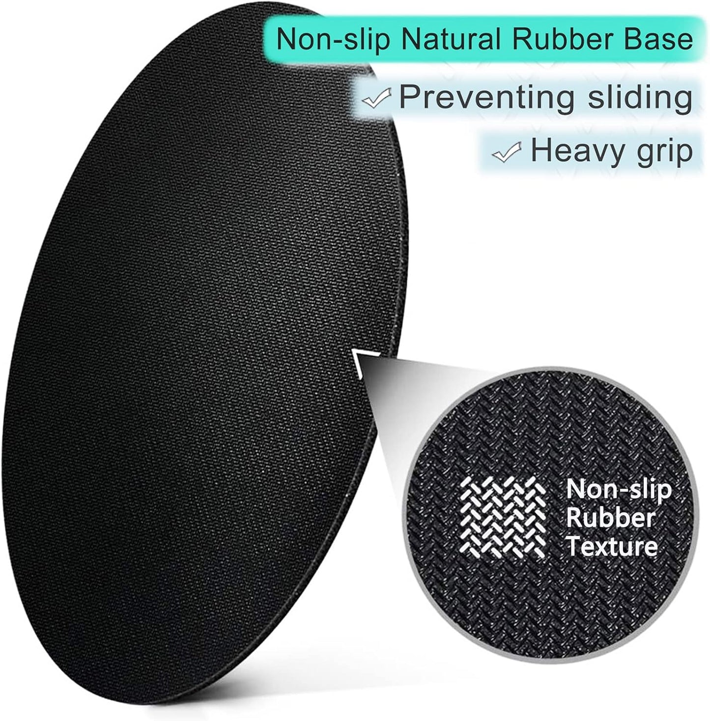 ITNRSIIET Round Mouse Pad with Stitched Edge Premium-Textured Waterproof Non-Slip Rubber Base Desktop Protection Mat Diameter 8.7 inches, Mandala Flowers
