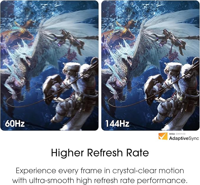 Sceptre New 22-inch Gaming Monitor up to 144Hz HDMI DisplayPort Build-in Speakers, Machine Black 2026 (E225W-FW144 Series)