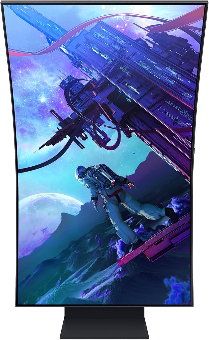 Samsung 55" Odyssey Ark 2nd Gen 4K UHD 1000R Curved Gaming Monitor, 165Hz, 1ms, 4 Input Multi View, Quantum Mini-LED, AMD FreeSync Premium Pro, HDR 10+, Height Adjustable Screen, LS55CG970NNXGO