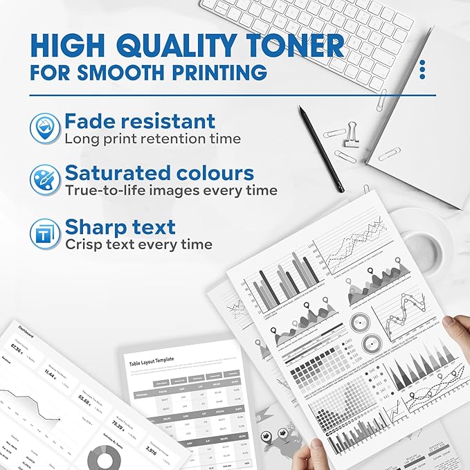 201X Black High-Yield Toner Cartridge Replacement for HP 201X CF400X Toner Cartridges Compatible with HP Color Pro M252, Color Pro MFP M277 Series Printer Ink (2 Pack)