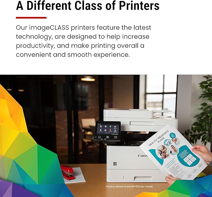Canon Color imageCLASS MF751Cdw II - Wireless Duplex Laser Printer, Multifunction with Copier, Scanner, Automatic Document Feeder, 3 Year Limited Warranty, 35 PPM