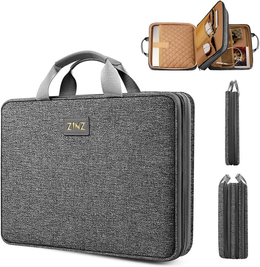ZINZ Slim Expandable 13 13.3 13.6 14 Laptop Case Sleeve Compatible with MacBook Air/Pro 13-14 M1 M2 M3 2021-2023 Pro/Max,13.5 Surface Laptop 4/3,D01G01