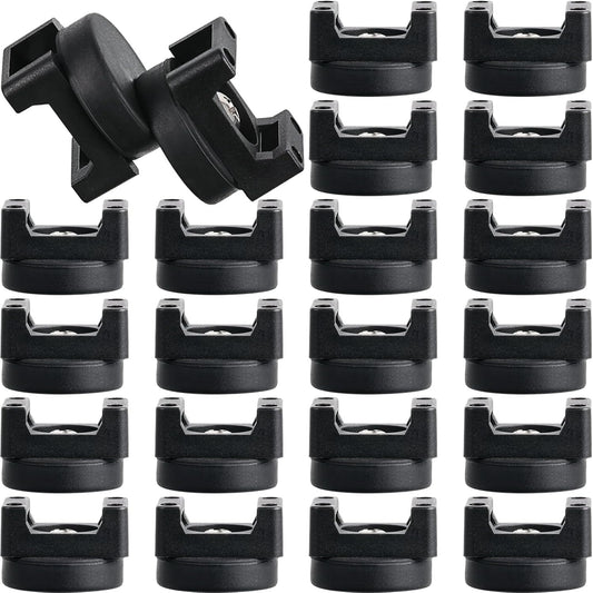 Yookeer Magnetic Zip Tie Mount Base Black Magnetic Cable Clips Wire Holder Multipurpose Cable Ties Management Base Electrical Supplies for Wire