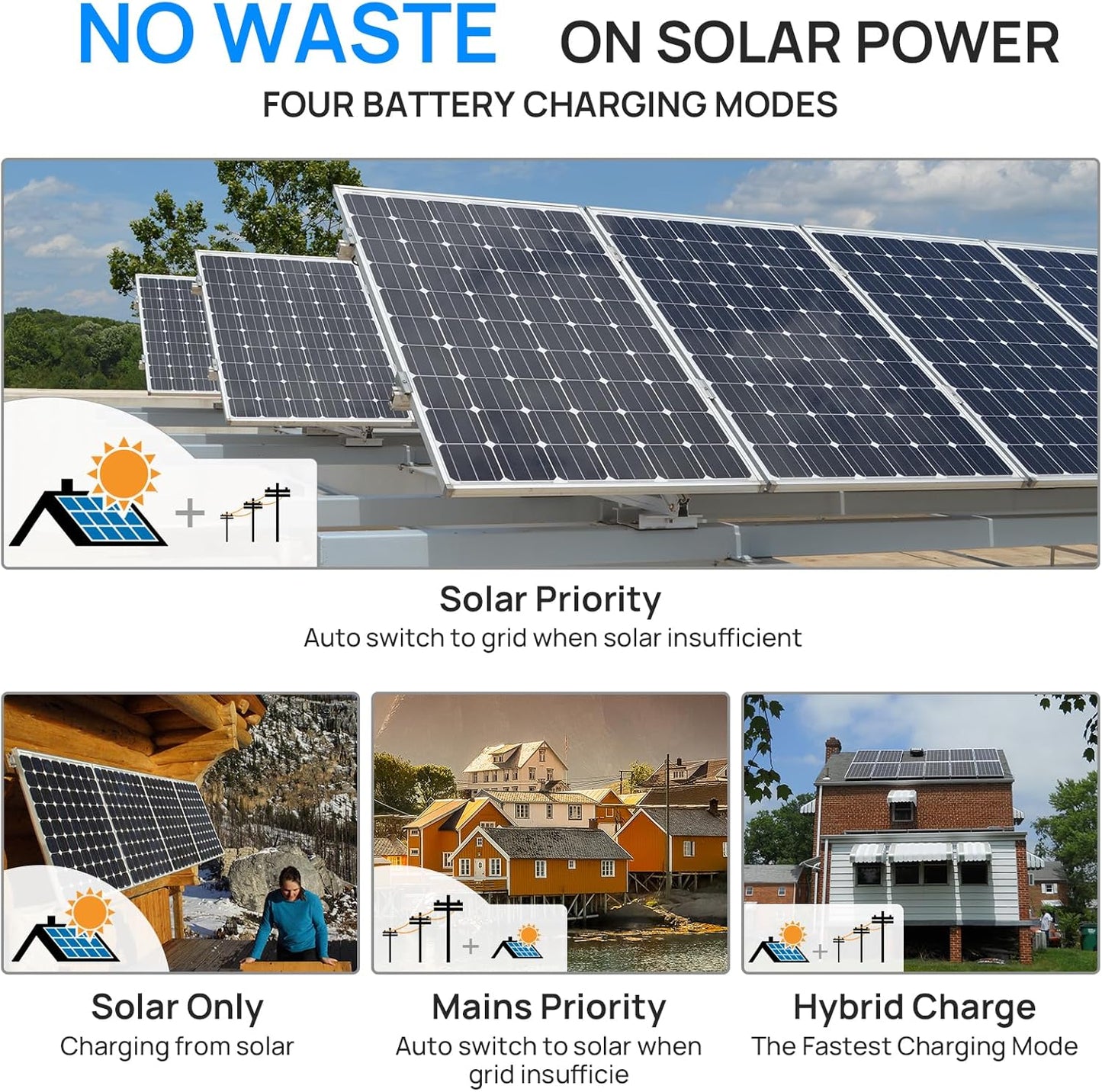 ECO-WORTHY Home Power Station Backup Power,10000W AC Output+30720Wh LiFePO4 Battery with Communication Bluetooth WiFi+6-Layer Movable Server Cabinet for Home Backup,Emergency,Solar System Components
