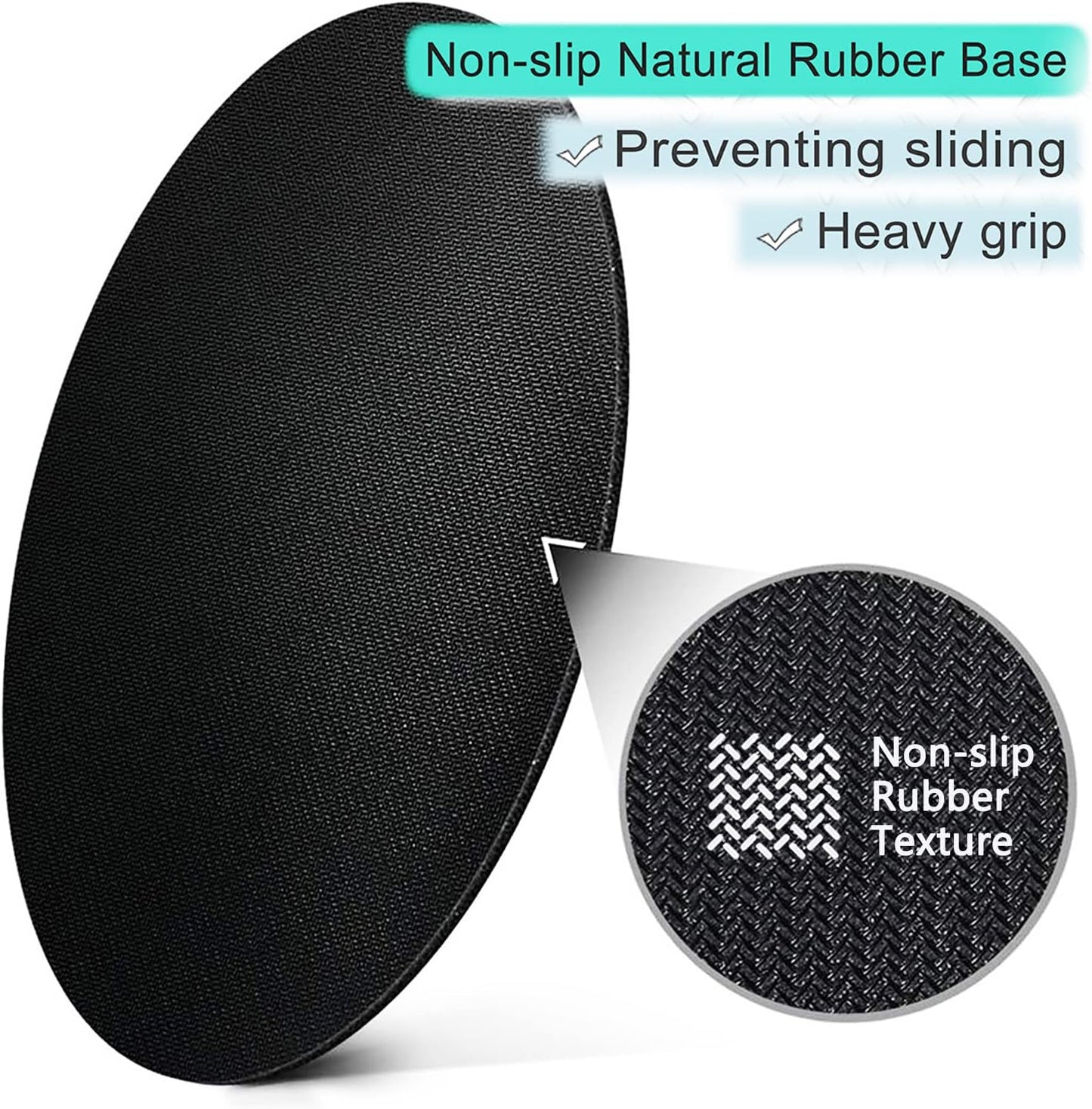 ITNRSIIET Round Mouse Pad with Stitched Edge Premium-Textured Waterproof Non-Slip Rubber Base Desktop Protection Mat Diameter 8.7 inches, Abstract Leaf