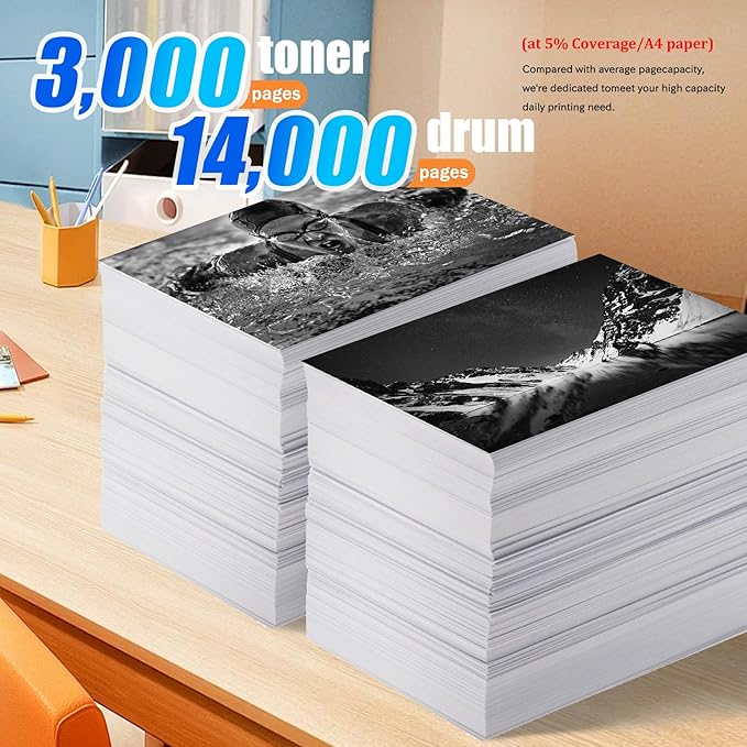 2-Pack TN660 DR630 Black Toner Cartridge and Drum Unit, Replacement for Brother HL-L2300D L2305W L2315DW L2320D L2340DW L2380DW MFC-L2680W L2700DW L2705DW L2720DW L2740DW DCP-L2520DW L2540DW Printer