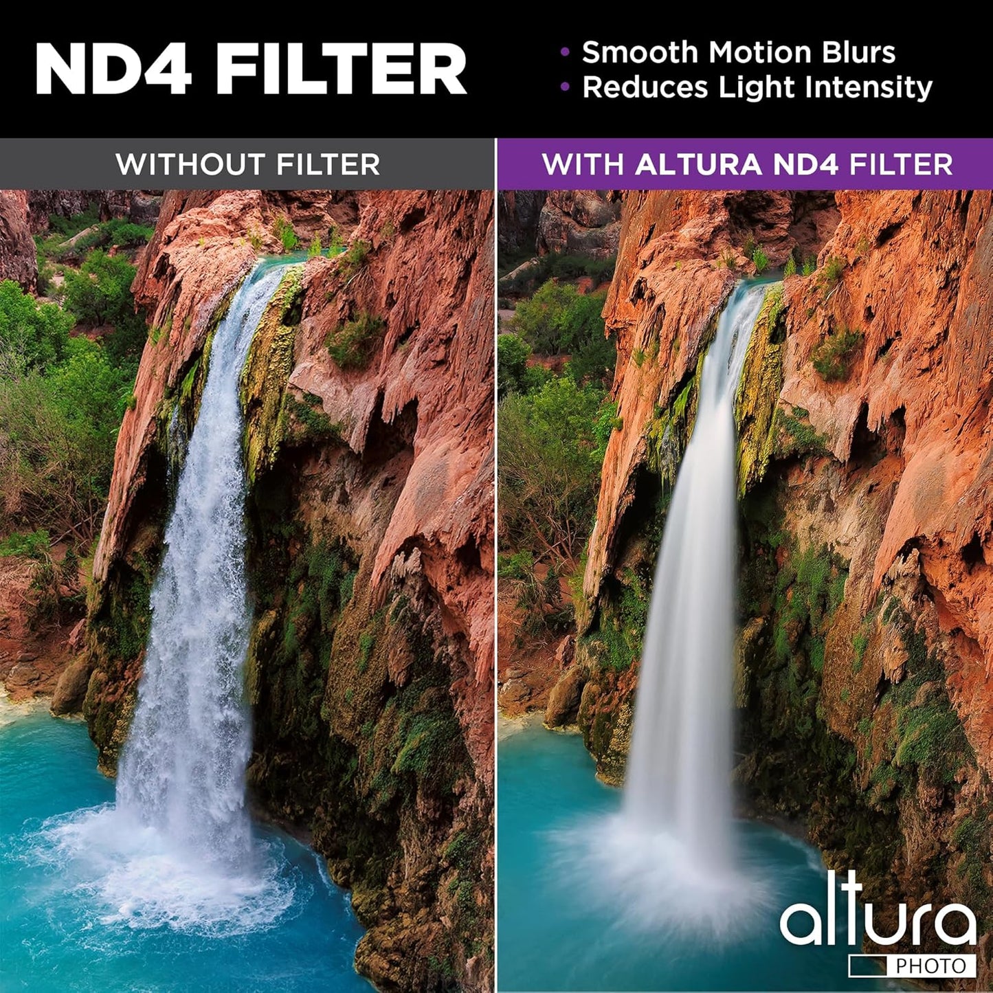 Altura Photo 62mm Lens Filter Kit - Multi-Coated UV Protector, CPL Polarizing and ND Neutral Density Filters + Case for Camera Accessories & Lenses